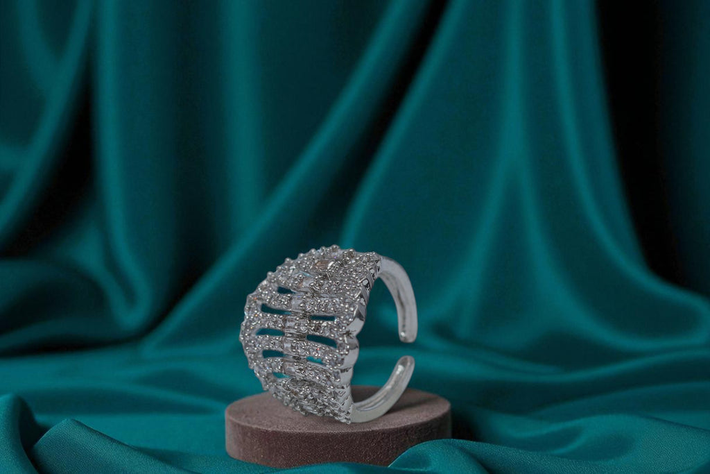 Apsara Diamond 💎 Silver Band Ring 💍