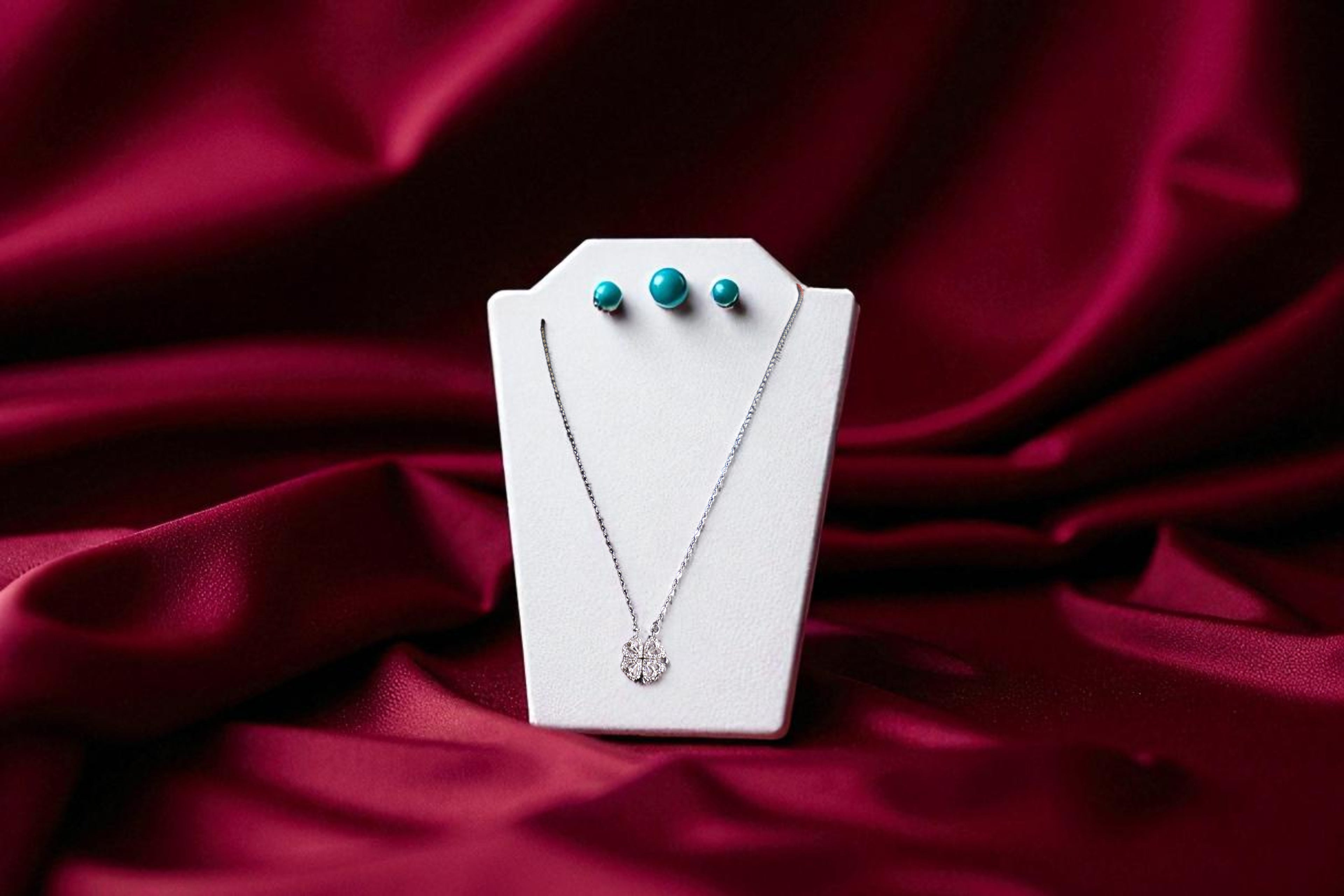 ✨ Dazzling Blossom Pendant ✨!! Elegant Diamond Look Floral Pendant Necklace for Women