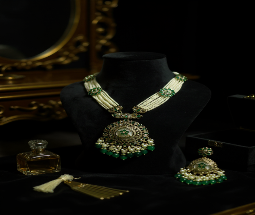 💚 Royal Emerald Pearl Set 💚