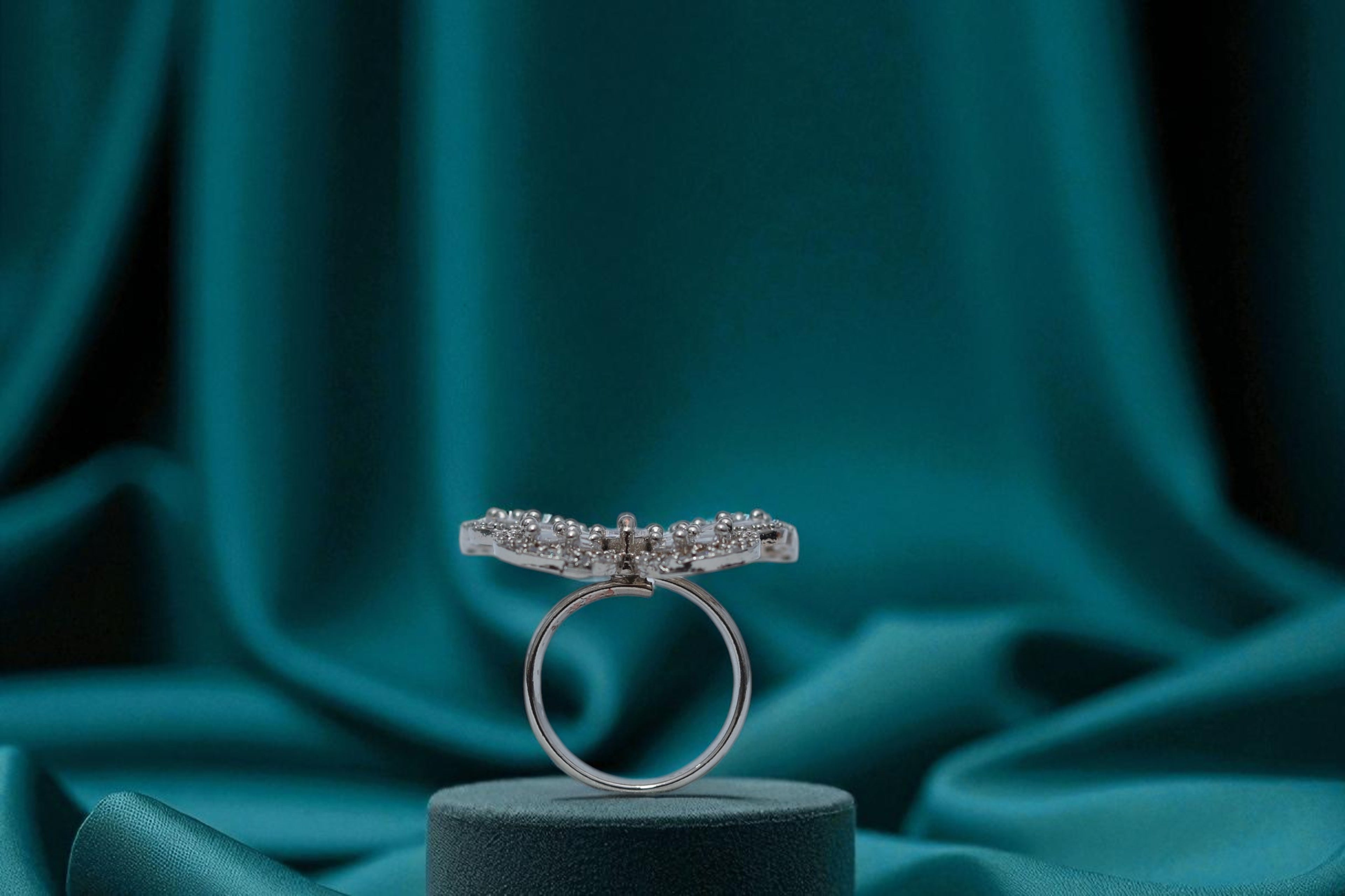 🌸 Apsara Silver Butterfly Ring 💍