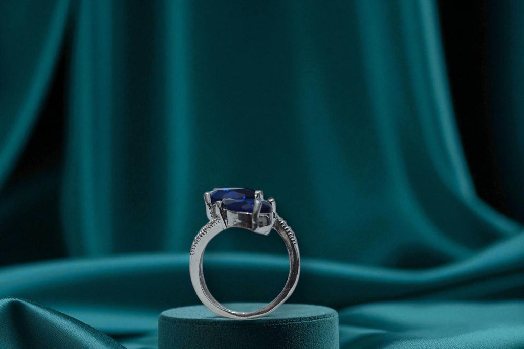 💙 Royal Blue Twin Gemstone Ring 💍