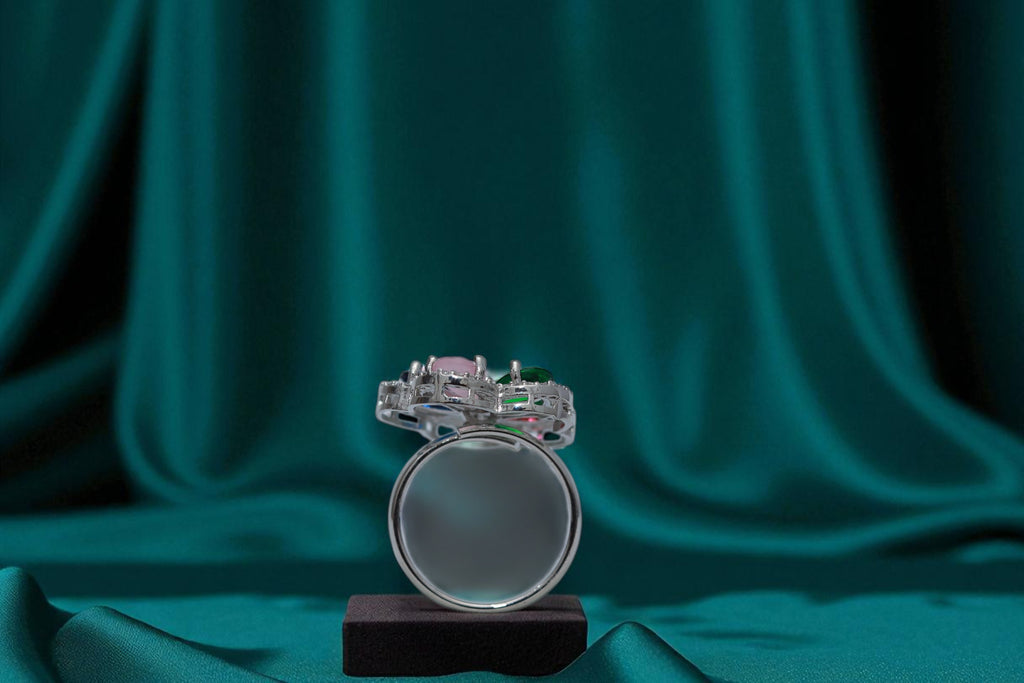 🌸 Sparkling Apsara Multi Stone Ring 💍