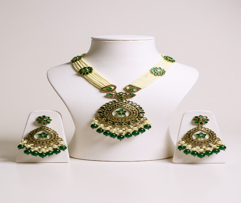 💚 Royal Emerald Pearl Set 💚