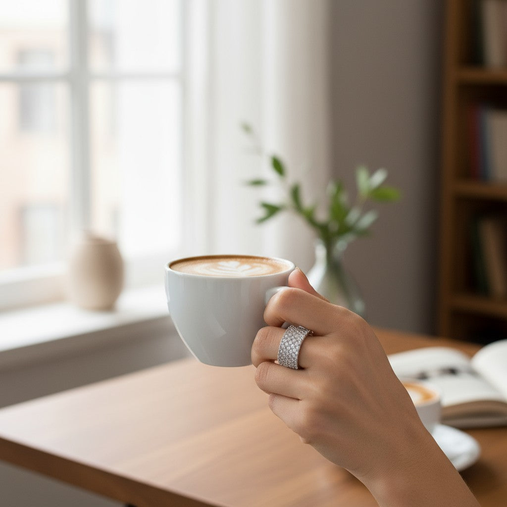 Apsara White Diomond 💎 Band Ring 💍